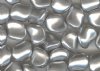 10 9x8mm Light Grey Swarovski Twisted Pearl